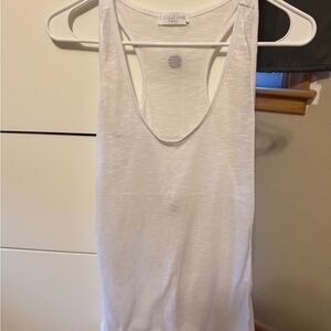 White Racerback Tank Top - Women